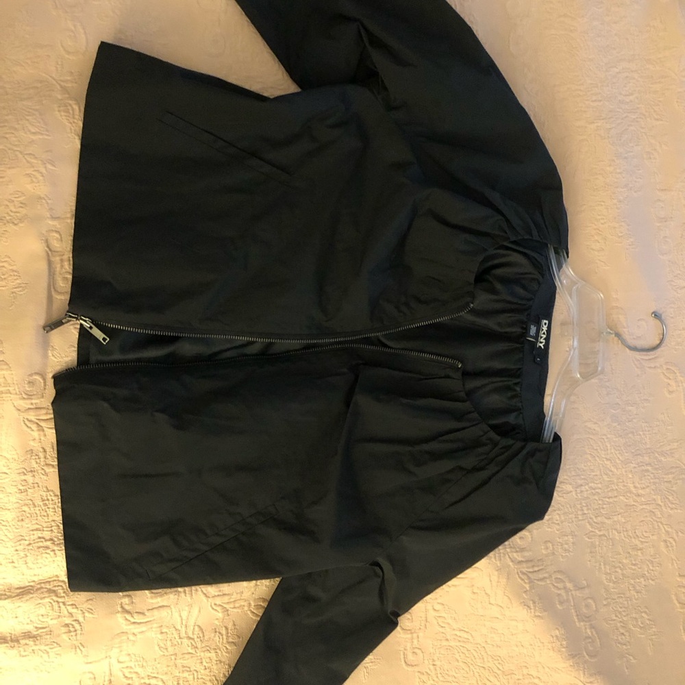 DKNY Elegant Black Jacket with zipper